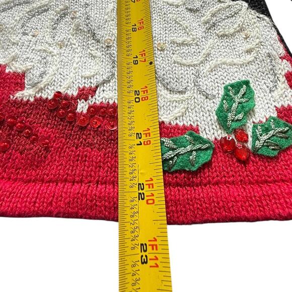 Classic Elements Santa Face Embroidered Cardigan S - Picture 7 of 7